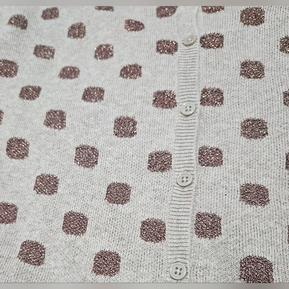 Old Navy Polkadot Sparkle Cardigan XS - Picture 2 of 3
